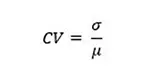 Coefficient of Variation Formula