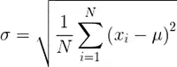 Standard Deviation of the Population Formula