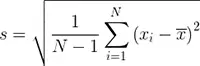 Standard Deviation of the Sample Formula